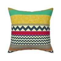 New York Beauty stripe 18" pillow fronts