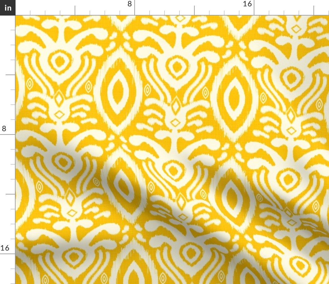 Ikat Rhythm in Goldenrod 