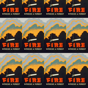 Fire Wrecks a forest WPA poster