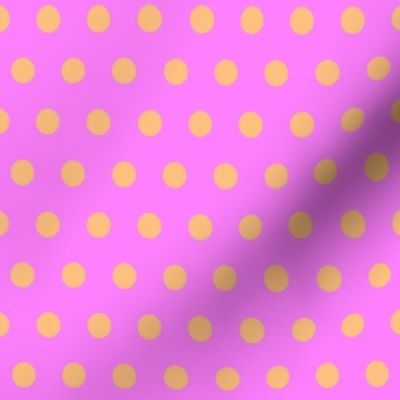 Orange Easter Dot on Magenta