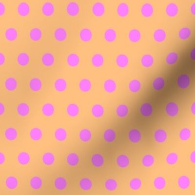 Magenta Easter Dot on Orange