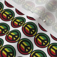 peace sign rasta reggae fabric