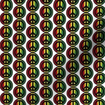 peace sign rasta reggae fabric