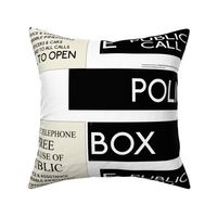 Police Box Quilt Pattern FQ Companion