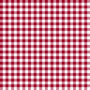 Christmas red and white gingham