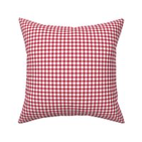 candy cane red and white gingham, 1/4" squares 