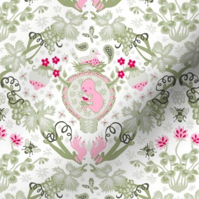 The Birds and the Bees - Fertility Damask