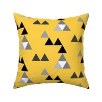 triangles yellow black gray