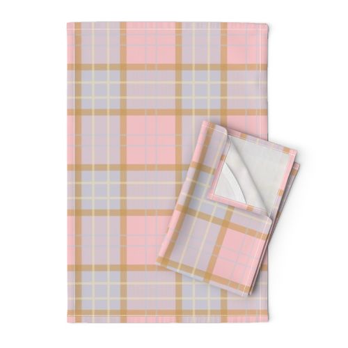 Craigowan Tartan ~ Dauphine,Versailles Fog, Gilt and Trianon Cream