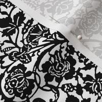 Kensington Damask ~ Black and White