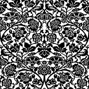 Kensington Damask ~ Black and White