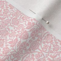 Kensington Damask ~ White and Dauphine