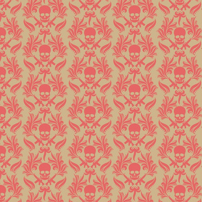 Celosia Sand Damask skulls