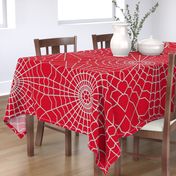 Spider web on Deep Red CC0022