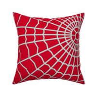 Spider web on Deep Red CC0022