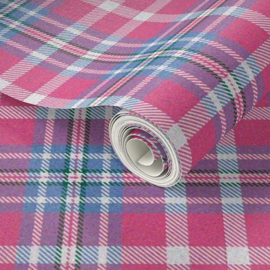 Pink and Cornflower Plaid