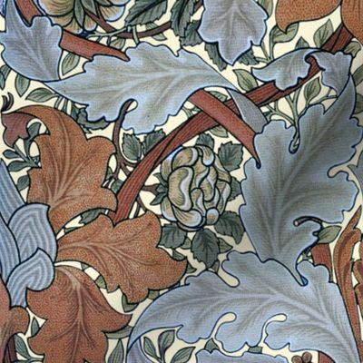 William Morris ~ St. James or Growing Damask ~ Tobacco Leaf