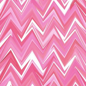 Wink at the next big jumpy chevron in fluid rose quartz hues