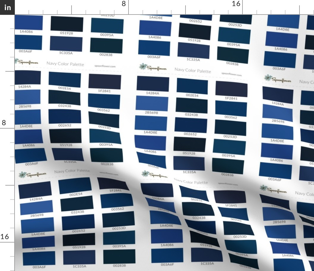 Spoonflower Navy Palette