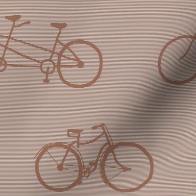 bicycle shadow stripe -"hot chocolate" 