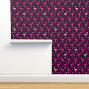 Exotic paradise bird flamingo summer print