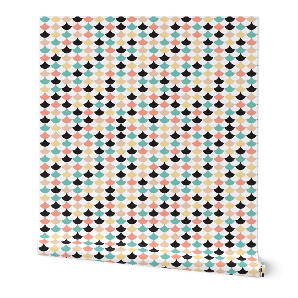  Geometric retro circus pops of chevron