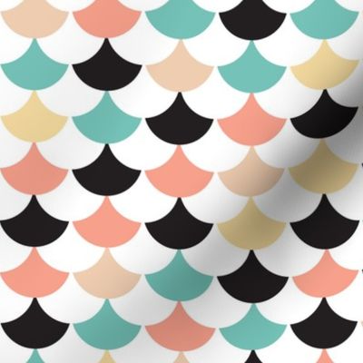  Geometric retro circus pops of chevron