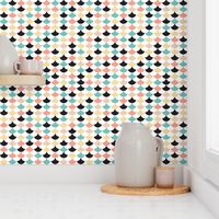  Geometric retro circus pops of chevron