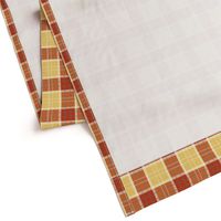 Craigowan Tartan ~ Provence ~ Rococo Gold, White, Turkey Red and Chevalier