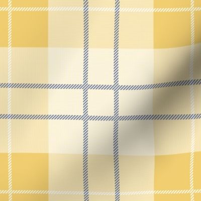 Craigowan Tartan ~ Provence ~ Rococo Gold, Chevalier and White