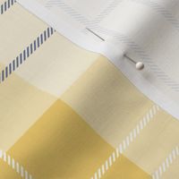 Craigowan Tartan ~ Provence ~ Rococo Gold, Chevalier and White