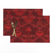 William Morris ~ St. James Damask ~ Red and Black