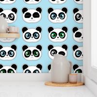 Panda Expressions Blue