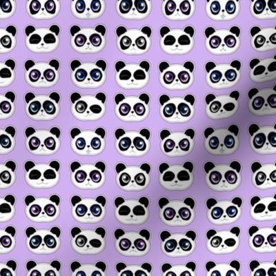 Panda Expressions Purple