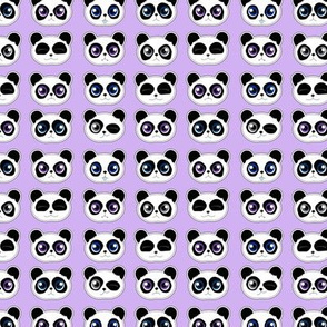 Panda Expressions Purple