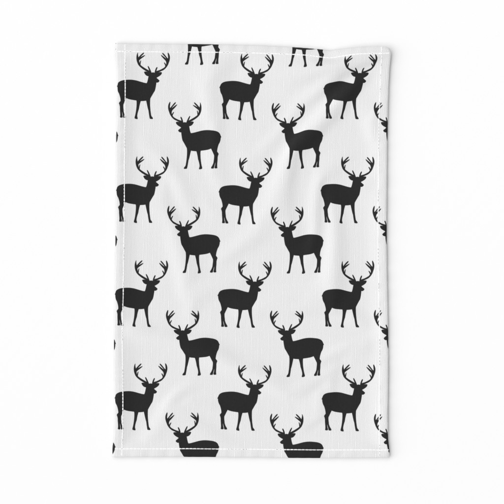 Black and white deer