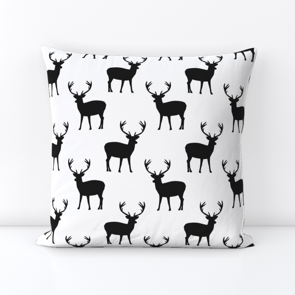 Black and white deer