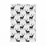 Black and white deer