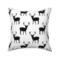 Black and white deer