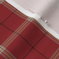 Pinkish Red Cream White Plaid (Revised)