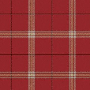 Pinkish Red Cream White Plaid (Revised)