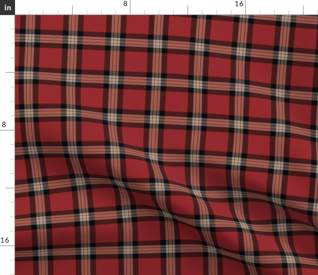 Red Black Cream Plaid (Revised)