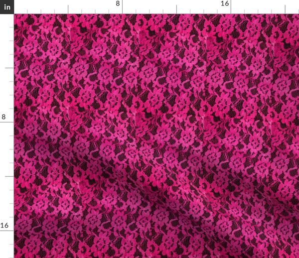 hot pink lace fabric