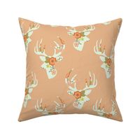 Minty floral deer