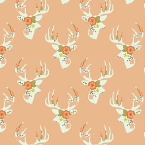 Minty floral deer