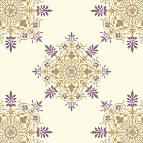 Victorian Parlor - plum/Gold