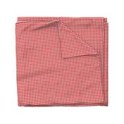English Red gingham, 1/4" squares 