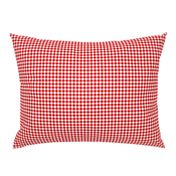 English Red gingham, 1/4" squares 