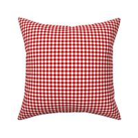 English Red gingham, 1/4" squares 