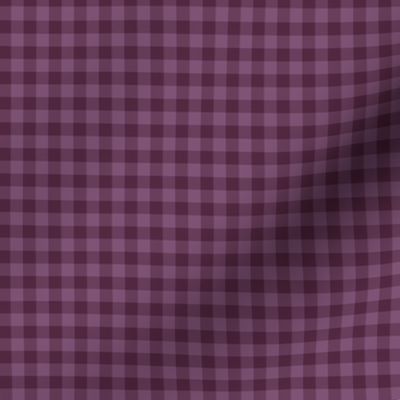 deep mauve gingham, 1/4" squares 